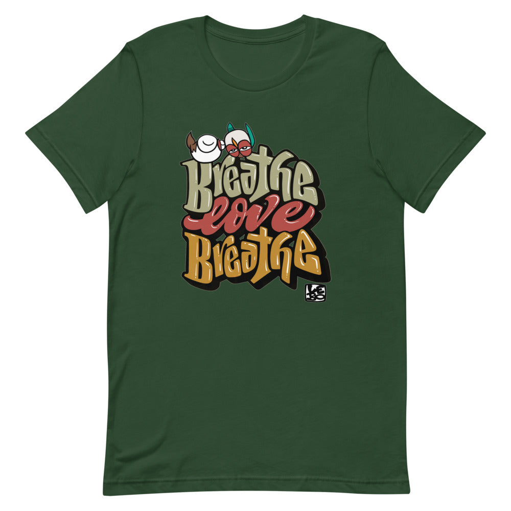 Breathe Love Breathe - Lebo Short-Sleeve Unisex T-Shirt